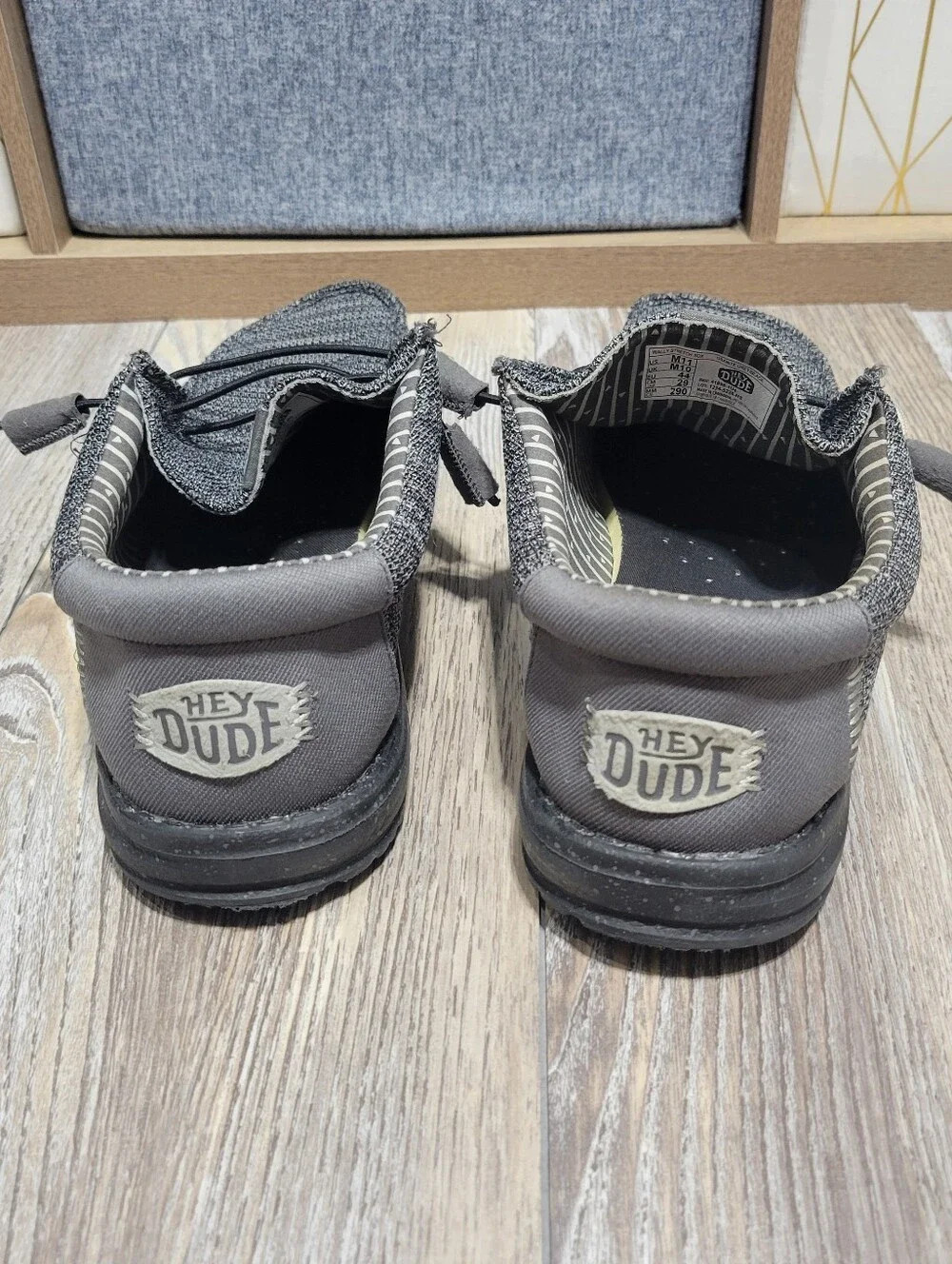 Hey Dude Shoes Mens Size 11 Gray